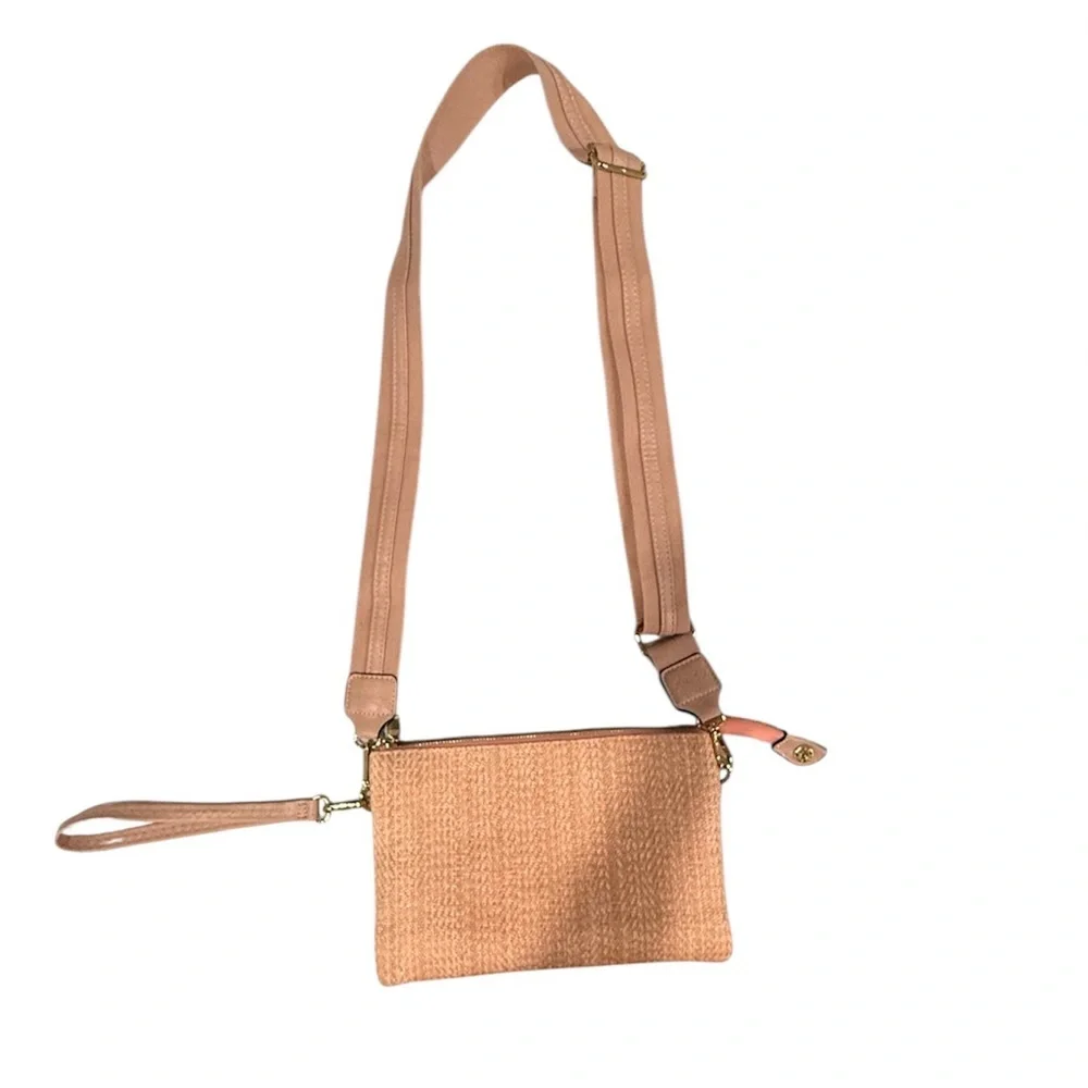 JEN & Co. Chic pink Wristlet Clutch